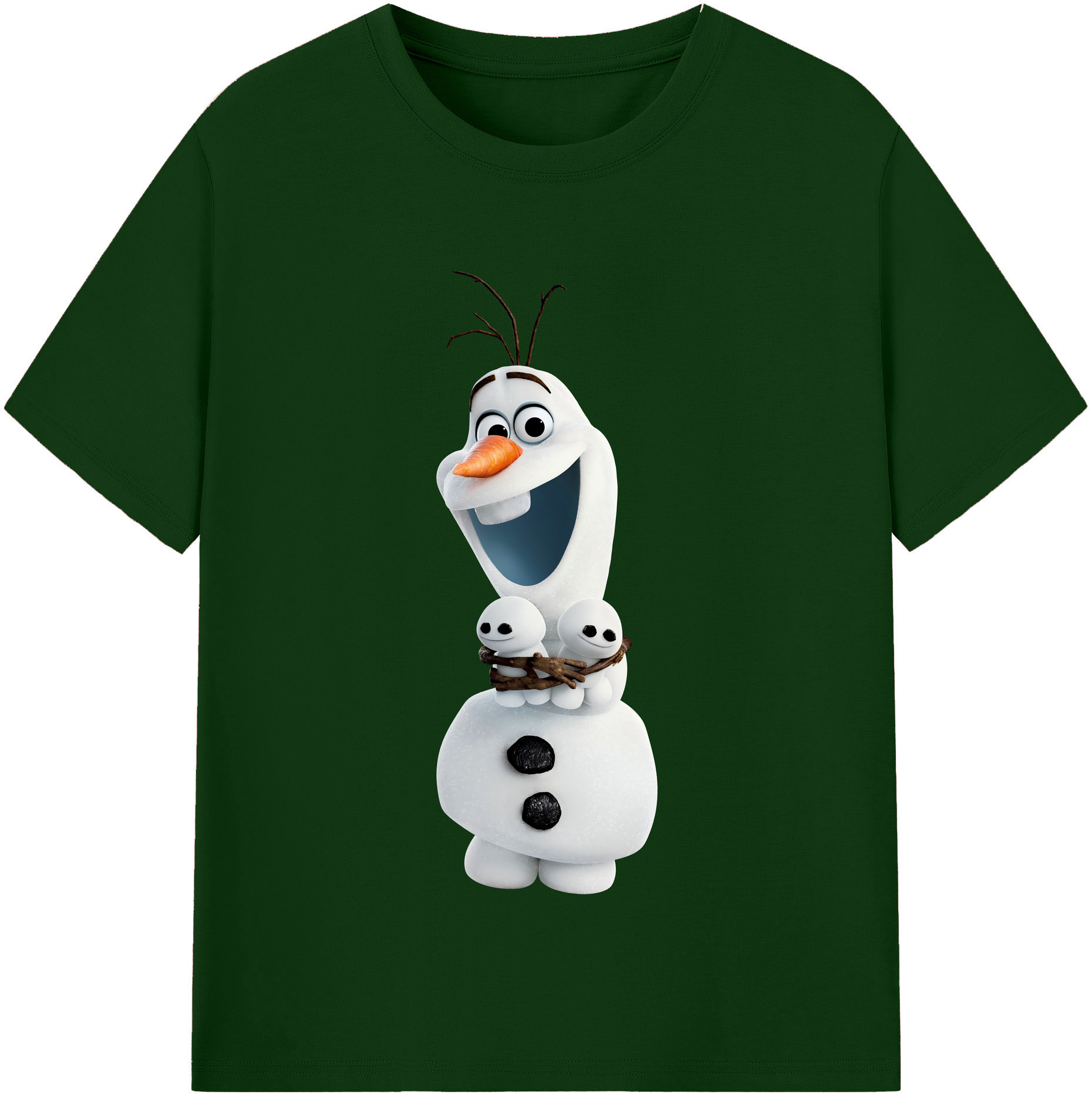 （画像用） アナと雪の女王 アンナ エルサ Frozen Anna Elsa 綿100％半袖Tシャツ（フロントプリント）